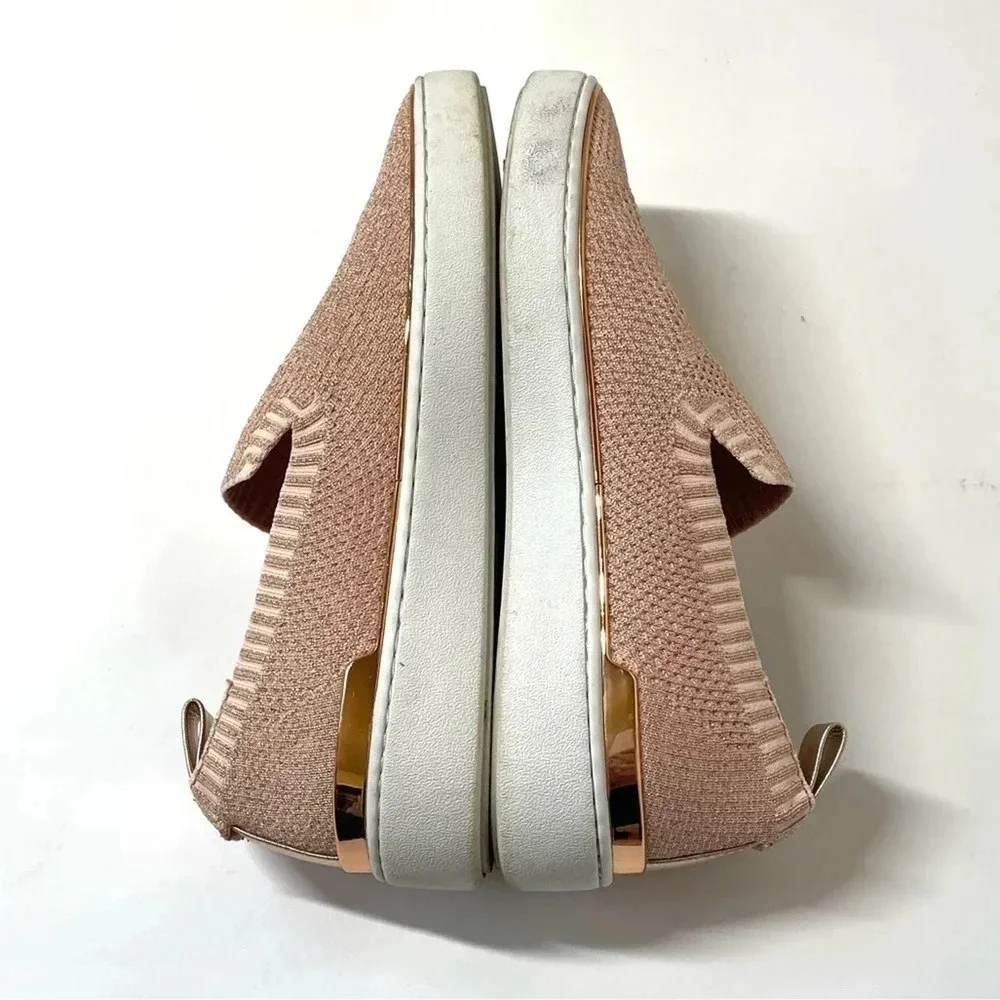 MICHAEL Michael Kors Women's Skyler Slip-On Sneakers Rose Gold Size 9